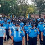Homenaje a oficiales caídos en Nicaragua durante el fallido intento de golpe Homenaje de la Policía Nacional de Nicaragua a oficiales caídos