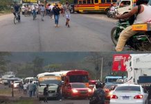 Principales carreteras en Honduras bloqueadas por el paro de transporte Principales carreteras en Honduras bloqueadas por el paro de transporte