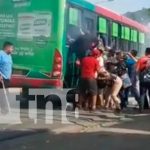 Terror con bus de Tipitapa: Pasajeros salieron por las ventanas (VIDEO) Bus con desperfectos mecánicos en Tipitapa