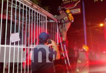 Incendio en una vivienda del barrio Venezuela, Managua