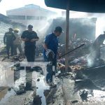 Fuerte incendio en el mercado municipal de Jinotepe, Carazo Autoridades controlan incendio en tramos del mercado en Jinotepe, Carazo