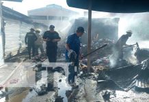 Fuerte incendio en el mercado municipal de Jinotepe, Carazo Autoridades controlan incendio en tramos del mercado en Jinotepe, Carazo
