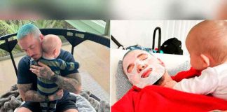 J Balvin deja ver su rostro de su bebé por primera vez