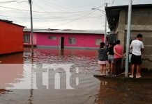 Al menos 6 viviendas resultan anegadas tras fuertes lluvias en Jinotepe Casas anegadas en Jinotepe, Carazo, tras fuertes lluvias