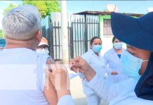 Jornada de vacunación en Villa Guadalupe, Managua