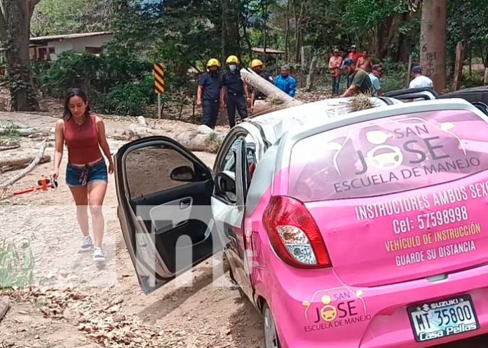 Aparatoso accidente en San Ramón, Matagalpa