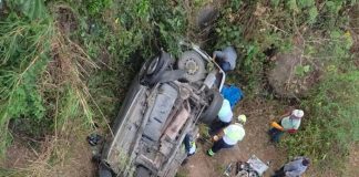 México: Autobús cayó de un puente dejando dos migrantes muertos y heridos