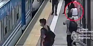 ¡Viva de milagro! mujer sobrevive tras caer a las vías del tren en Argentina