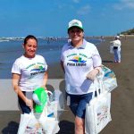 Entregan depósitos de basura en Pochomil para no botar desechos en las costas Entregan depósitos de basura en Pochomil para no botar desechos en las costas