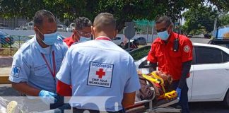Accidente de tránsito en sector de Las Palmas, Managua