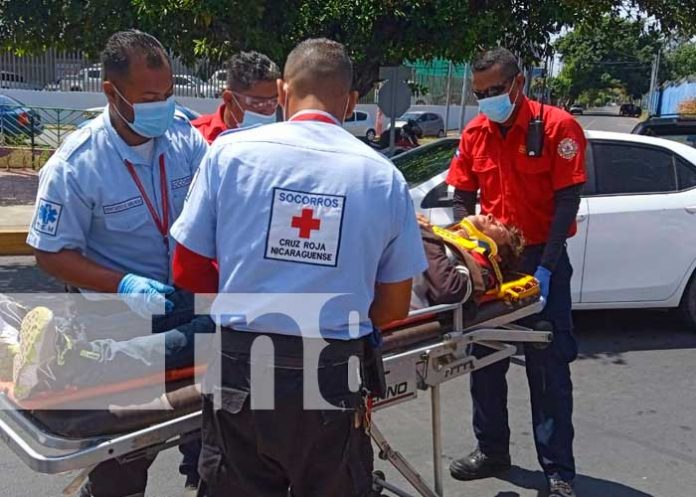 Accidente de tránsito en sector de Las Palmas, Managua