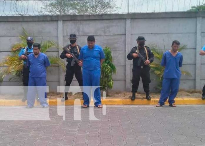 Delincuentes presos por presuntamente cometer delitos en Boaco