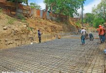 Obras de infraestructura avanzan considerablemente en la ciudad de Managua Revestimiento de cauce en un barrio de Managua