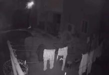Imagen de cámara de seguridad al momento del sismo en Nicaragua