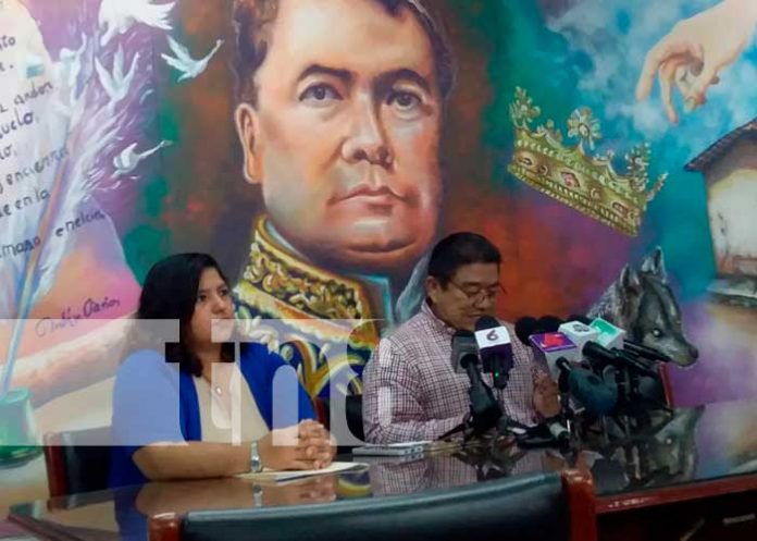 Conferencia de prensa sobre las teleclases en Nicaragua