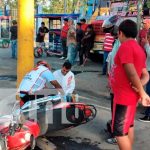 Otro motorizado involucrado en accidente vial en el municipio Tipitapa Accidente con motorizado en Tipitapa