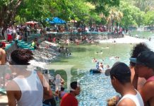 Familias visitan centro turístico El Trapiche en Tipitapa
