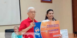 Entrega de utilidades por parte de la Lotería Nacional
