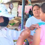 Brigada de vacunación anti COVID visitó el Bo. Pantasma, Managua Jornada de aplicación de vacunas en el barrio Pantasma, Managua