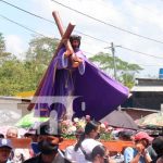 Recuerdan pasión y muerte de Jesús en viacrucis de Siuna y Triángulo Minero Viacrucis desde parroquia de Siuna, Triángulo Minero