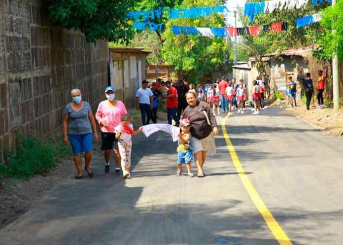 Vista Xolotlán, Managua, con calles mejoradas