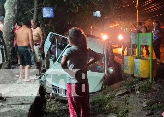 Matagalpa: Tres personas lesionadas al estrellarse contra un cauce