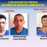 Tres homicidas capturados por la Policía Nacional de Nicaragua Tres homicidas capturados por la Policía Nacional de Nicaragua