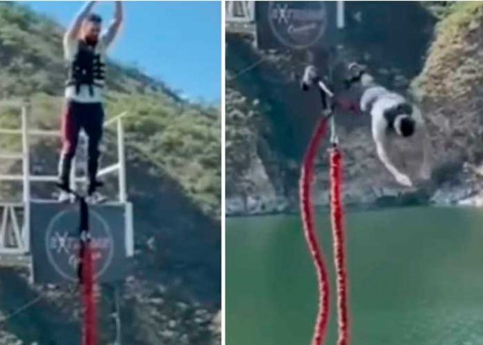 .1 Cae al vacío al practicar bungee jumping