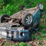 Chontales: Pasajeros de taxi, sobreviven de milagro tras fuerte vuelco Chontales: Pasajeros de taxi, sobreviven de milagro tras fuerte vuelco