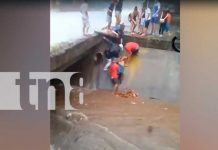 Mujer es arrastrada por la corriente de un cauce en barrio capitalino