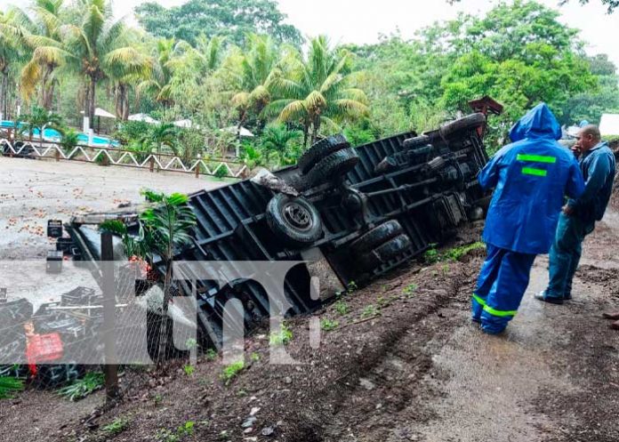 Vuelco deja grandes pérdidas comerciales en Yalagüina