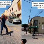 Policía de tránsito dirige el trafico con un baile "subido de tono"
