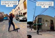 Policía de tránsito dirige el trafico con un baile «subido de tono» Policía de tránsito dirige el trafico con un baile "subido de tono"