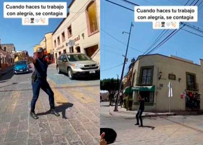 .1 Policía de tránsito dirige el trafico con un baile