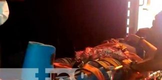 Conductor de camión ganadero, choca y se jala en Granada
