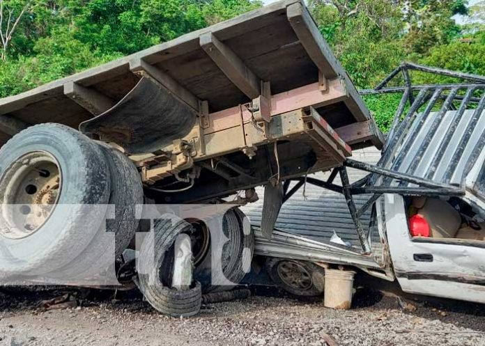 Masaya: Fuerte accidente de tránsito deja un lesionado