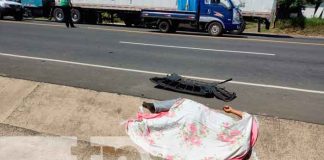 Ciclista muerto tras ser impactado por camioneta en Cra. Sur, Managua