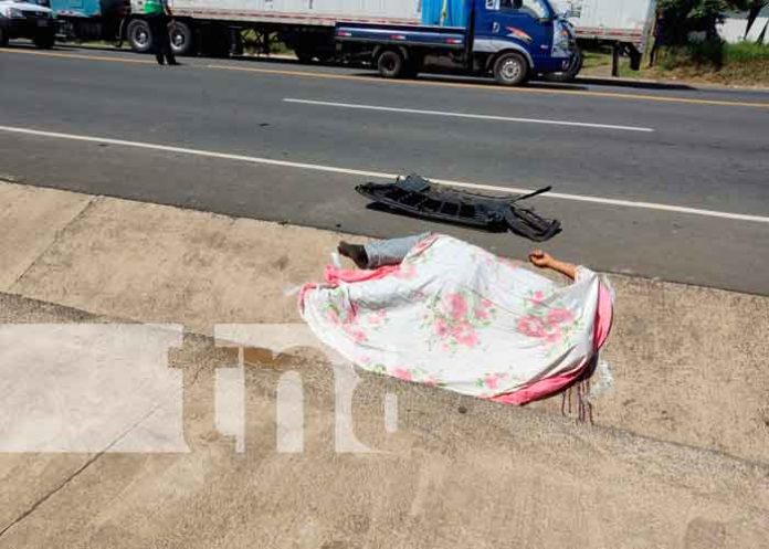 Ciclista muerto tras ser impactado por camioneta en Cra. Sur, Managua