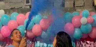 Se desmaya en la revelación del sexo del bebé