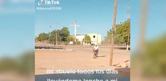 ¡El mejor! Abuelito lleva todos los días la comida a su nieta