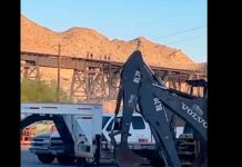 Un tren por poco embiste a migrantes que huían de la patrulla fronteriza