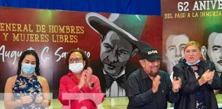 Familias del distrito lV de Managua honran a mártires de la revolución