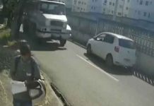 ¡Vivo de milagro! Ciudadano se salva de ser atropellado en Brasil ¡Casi se lo lleva la pelona! Ciudadano de Brasil se salva de ser atropellado