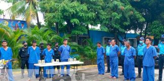 Redada en Chinandega; policía presenta a 22 supuestos delincuentes