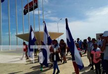 Con relevo de banderas, conmemoran en Nicaragua el Día de la Dignidad Nacional