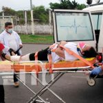 Mujer resulta con fractura tras accidentarse en Managua Mujer resulta con fractura tras accidentarse en Managua