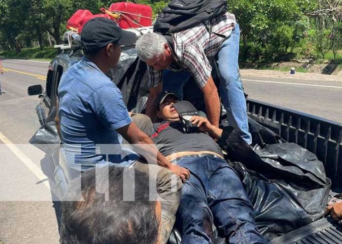 Chontales: Motociclistas resultan lesionados en accidente de tránsito