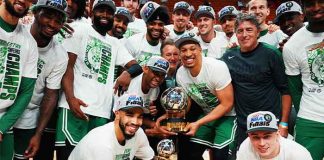 celtics, nba, celebracion, tatum, conferencia