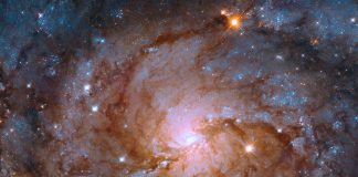 El satélite espacial Hubble captura imagen de la galaxia espiral IC 342