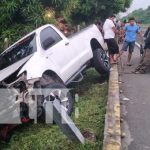 Entre la vida y la muerte tras accidente en Carretera Masaya a Granada Fuerte accidente de tránsito en carretera Masaya a Granada